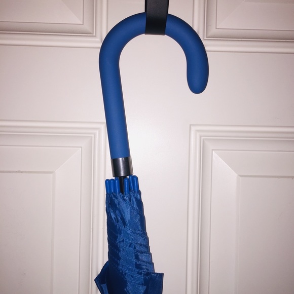 NEW IMPLIVA CANE HANDLE AUTO OPEN BLUE UMBRELLA - Picture 9 of 11